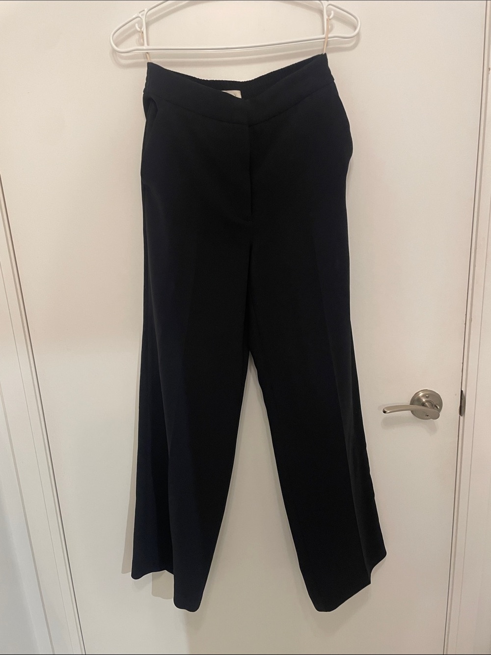Women's Black Wide-Leg Dress Pants